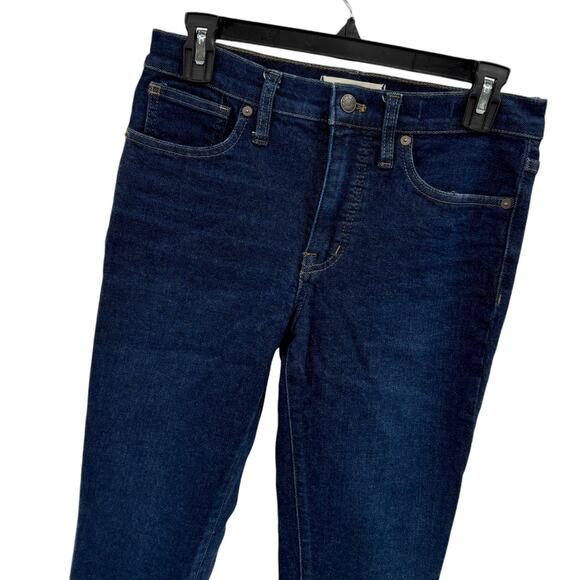 Madewell Blue Orland Wash Denim 9" Mid Rise Skinny Jeans - Picture 4 of 12